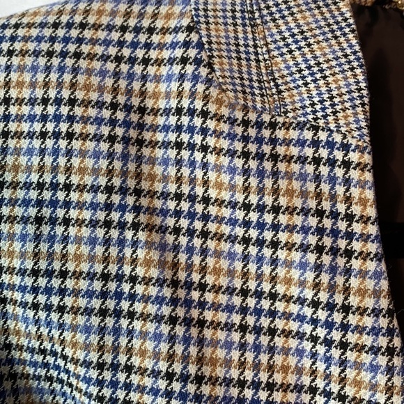 DKNY Houndstooth Collarless Blazer Jacket - Picture 5 of 9